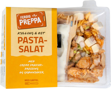 Ferdig Preppa Pastasalat med Kylling og Ost 350g