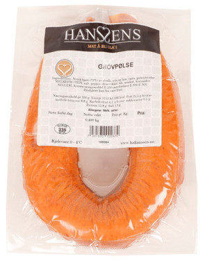 Grovpølse Pk 400g Hanssens
