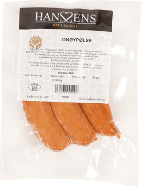 Onøypølse 240g Hanssens