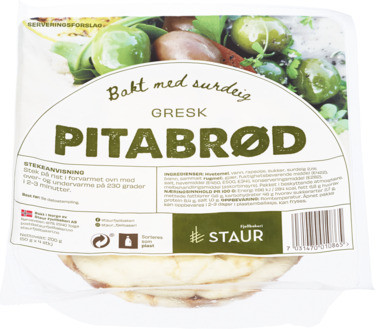 Staur Gresk Pitabrød 200g