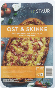 Staur Pizza Ost og Skinke 310g