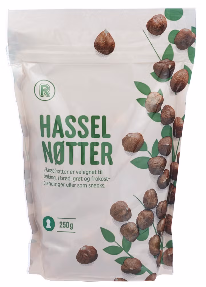 Hasselnøttkjerner 250 g