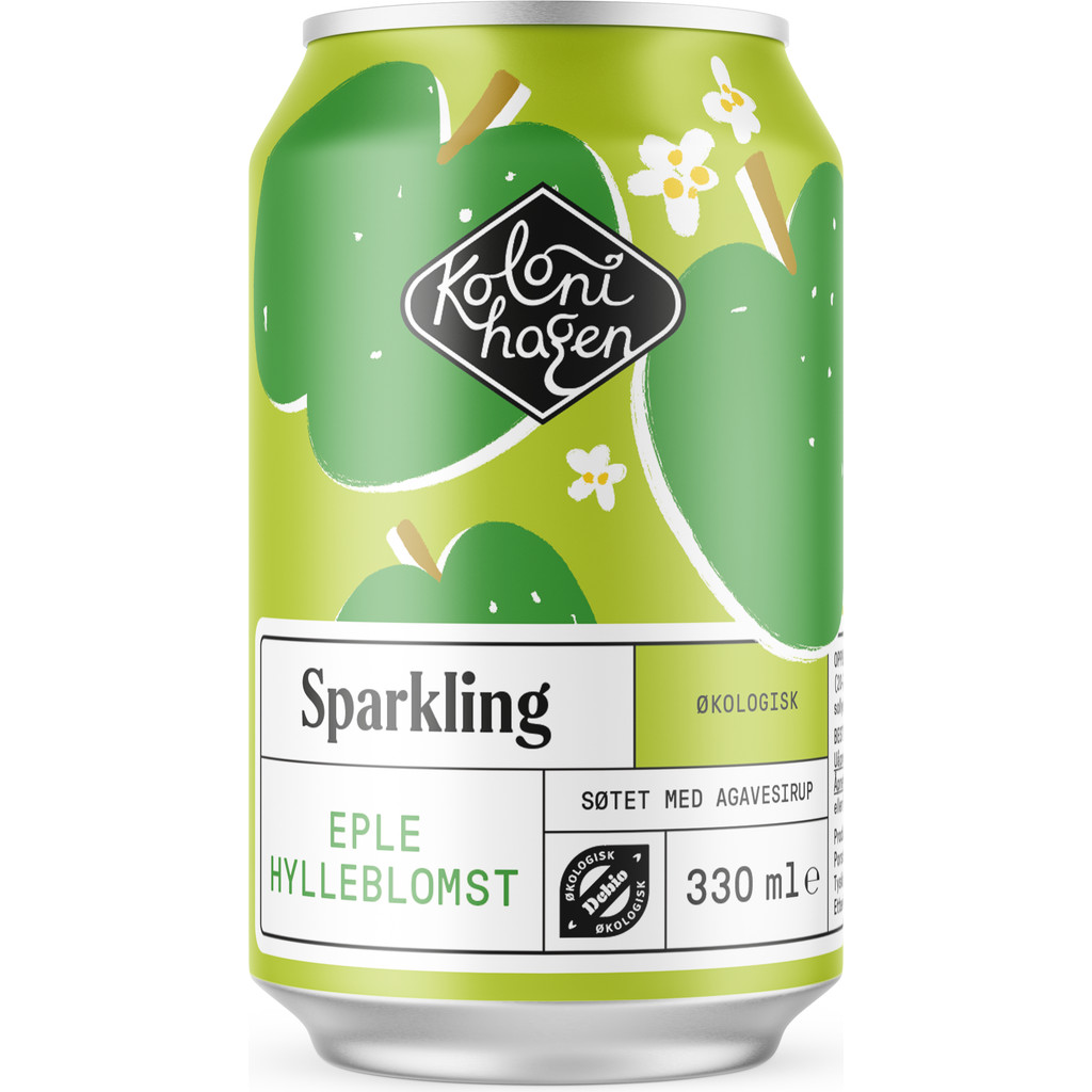Sparkling eple & hylleblomst Økologisk 330ml Kolonihagen