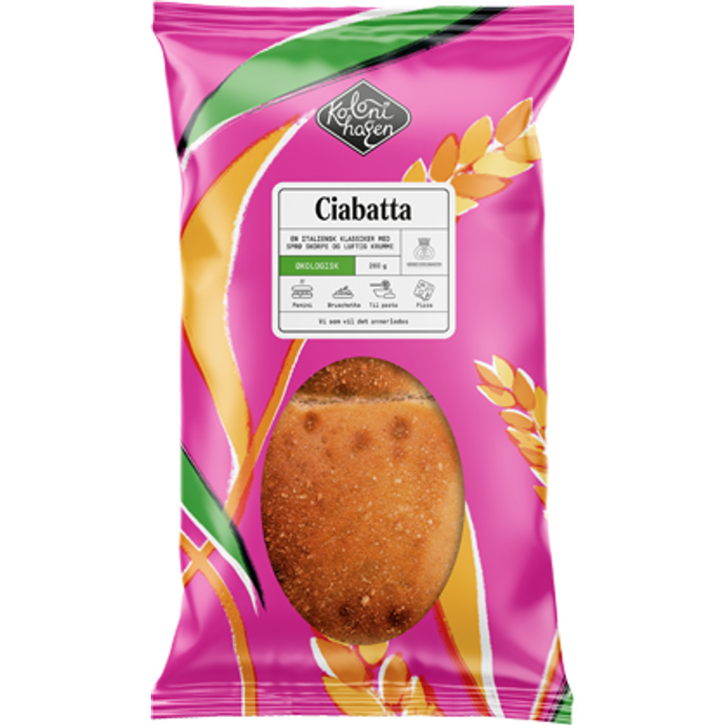 Ciabatta, fryst Økologisk 260g Kolonihagen
