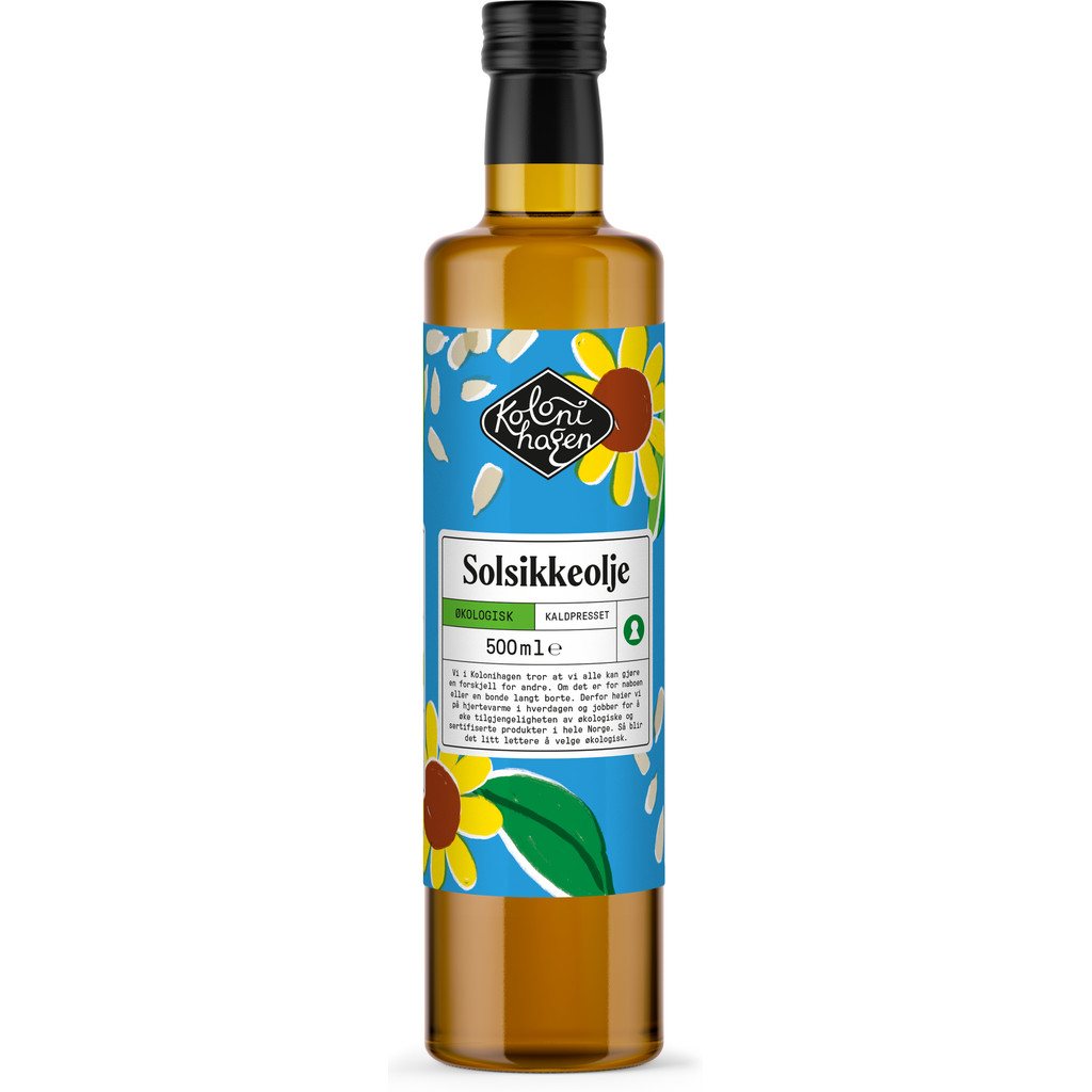 Solsikkeolje Økologisk 500ml Kolonihagen