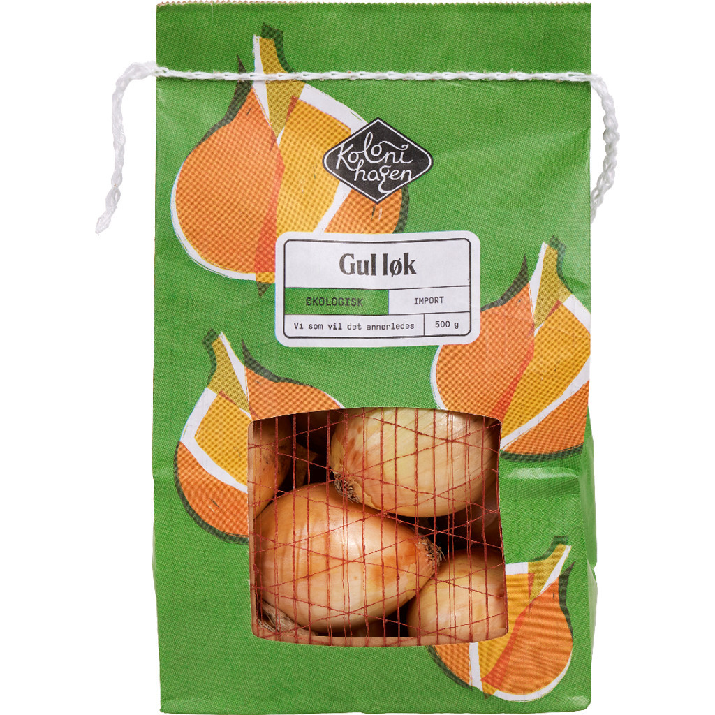 Løk, gul Økologisk 500g Kolonihagen