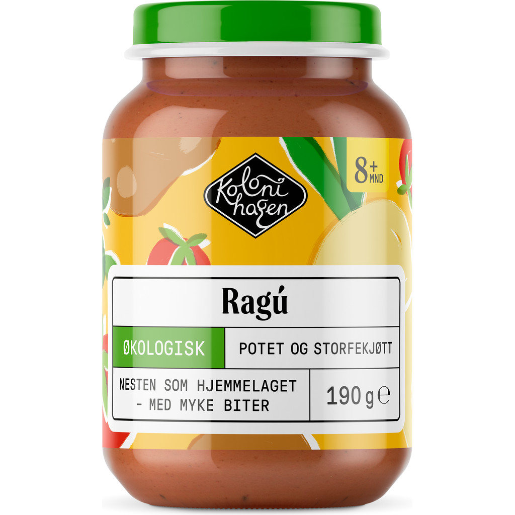 Ragú, 8 mnd Økologisk 190g Kolonihagen