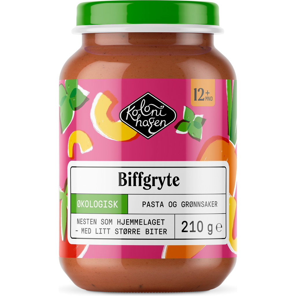 Biffgryte, 12 mnd Økologisk 210g Kolonihagen