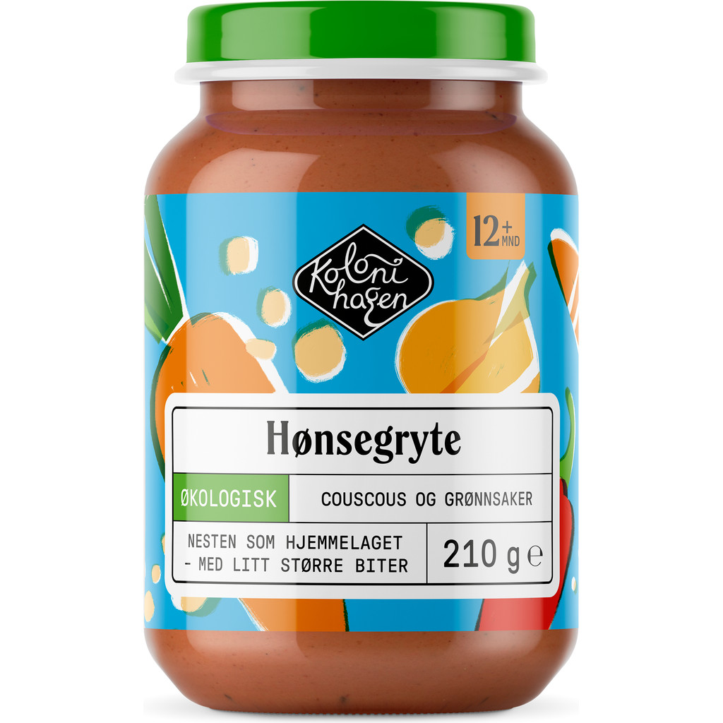 Hønsegryte med couscous, 12 mnd Økologisk 210g Kolonihagen