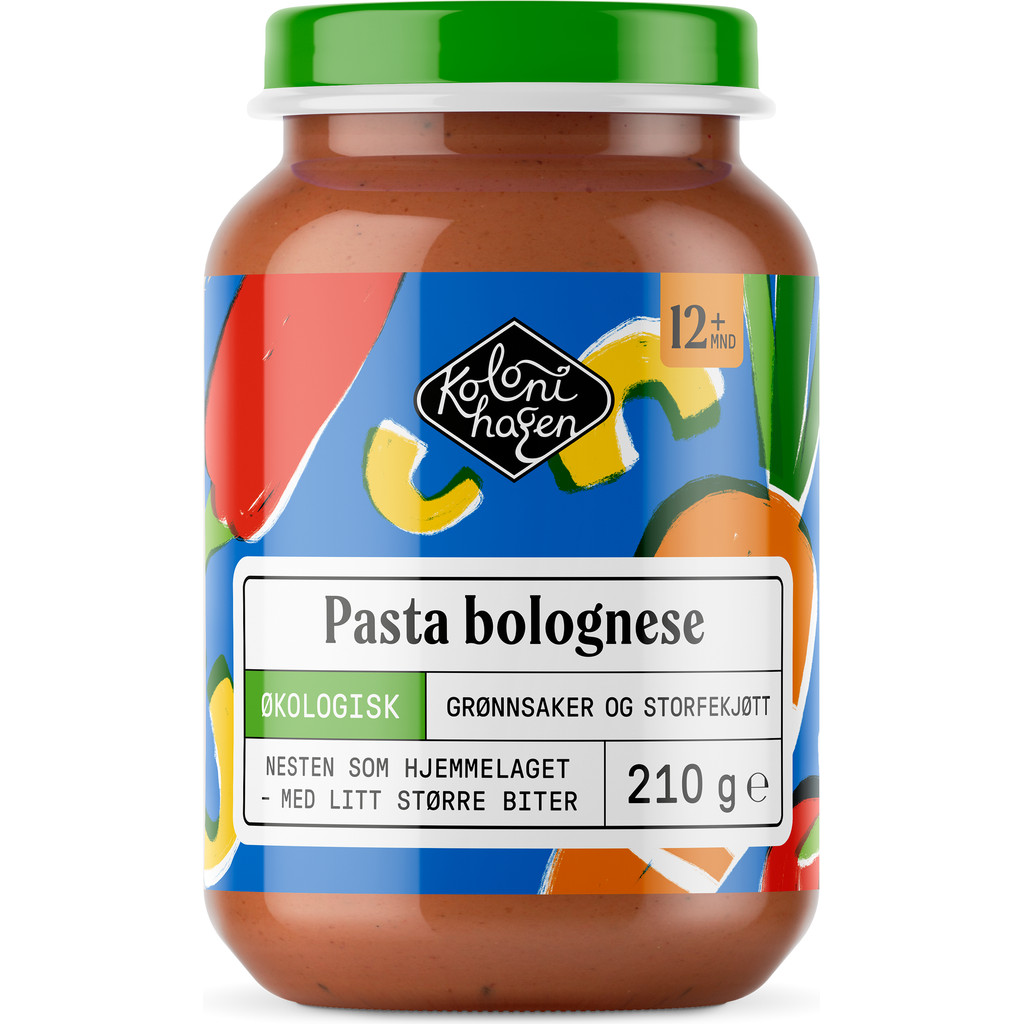 Pasta Bolognese, 12 mnd Økologisk 210g Kolonihagen
