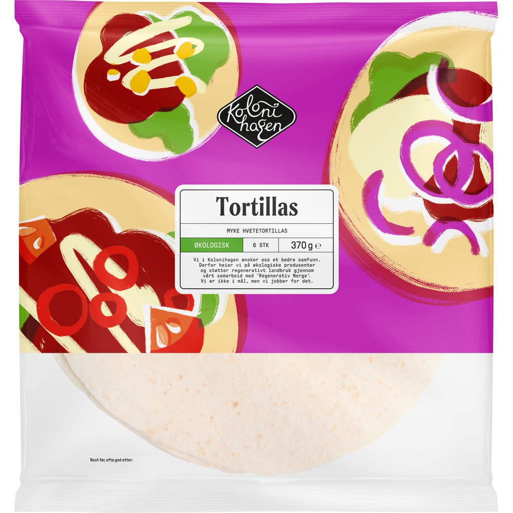 Tortillas Økologisk 370g Kolonihagen