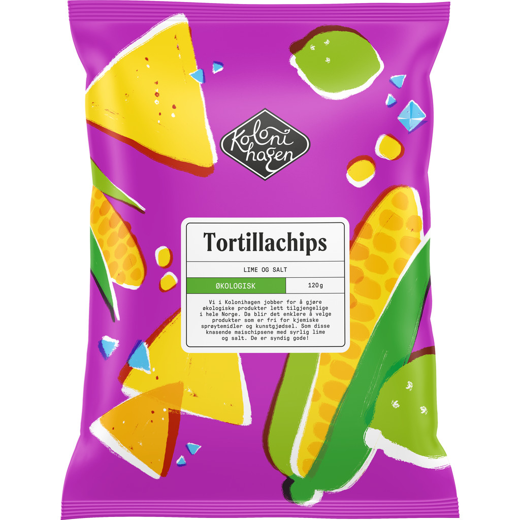 Tortillachips Økologisk 120g Kolonihagen