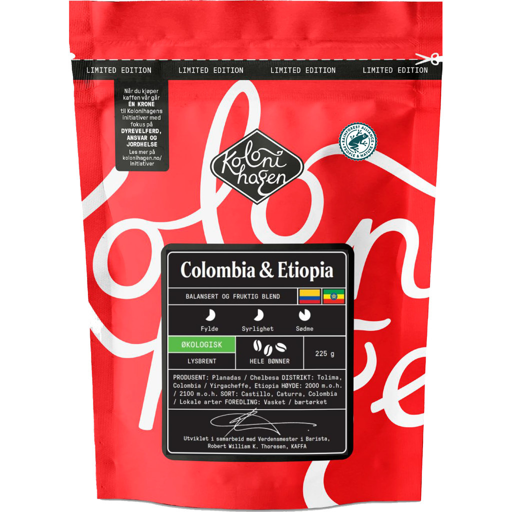 Colombia & Etiopia Limited edition Økologisk 225g Kolonihagen