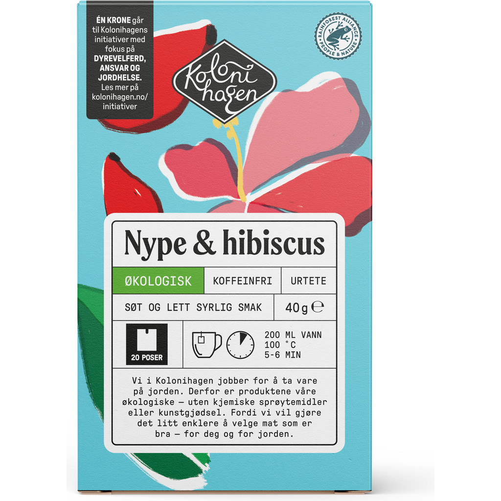 Nype & hibiscus urtete Økologisk 40g Kolonihagen