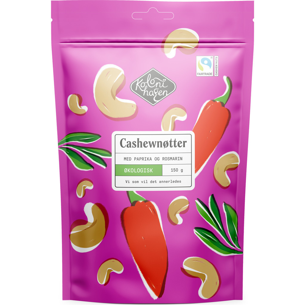 Cashewnøtter Økologisk 150g Kolonihagen