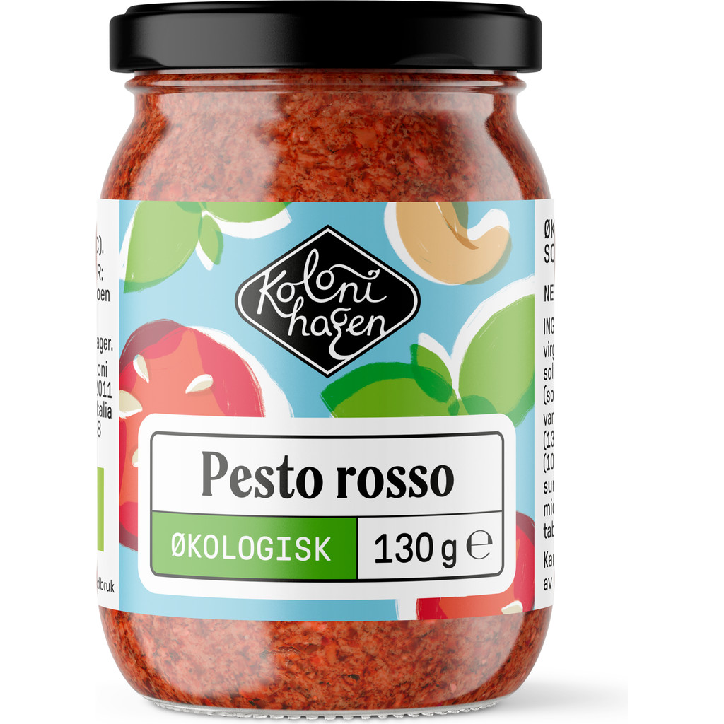 Pesto, rød Økologisk 130g Kolonihagen