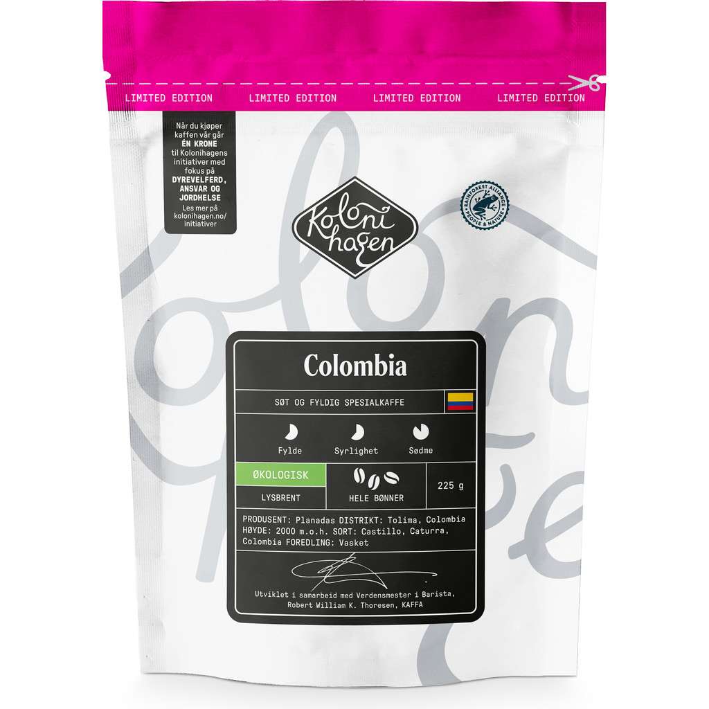 Colombia Limited edition Økologisk 225g Kolonihagen