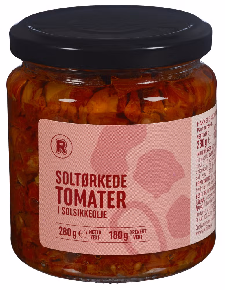 Soltørkede tomater REMA, 280 g