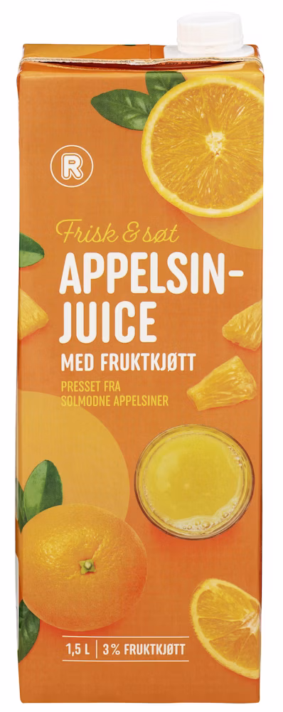 Appelsinjuice Med Fruktkjøtt Premium 1,5 l