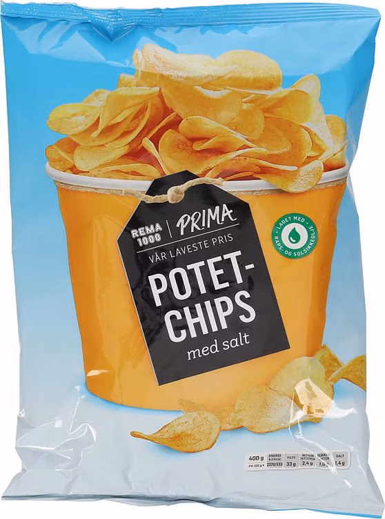 Potetchips Classic Salt 400 g