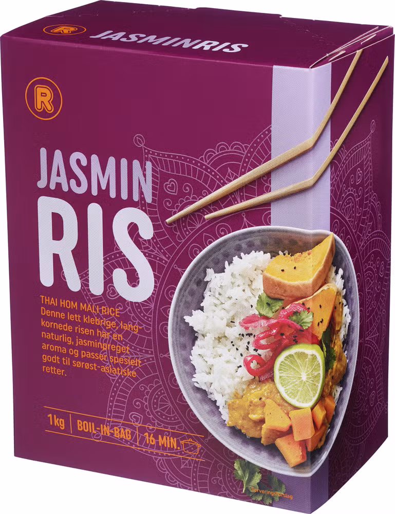 Jasminris 8x125g, Boil-in-bag, 1 kg