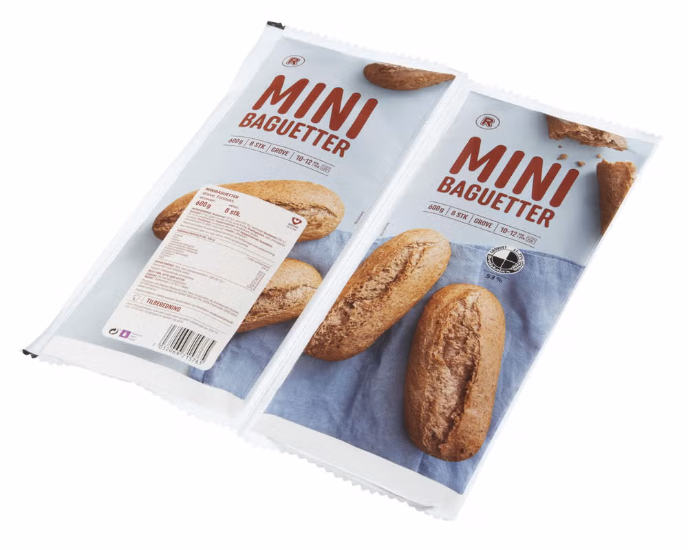 Minibaguetter Grove 8x75g, 600 g