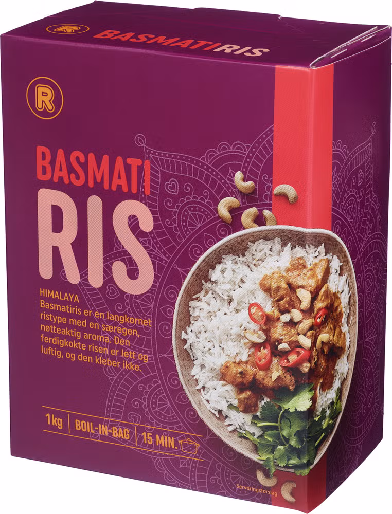 Basmatiris Boil-in-bag, 1 kg