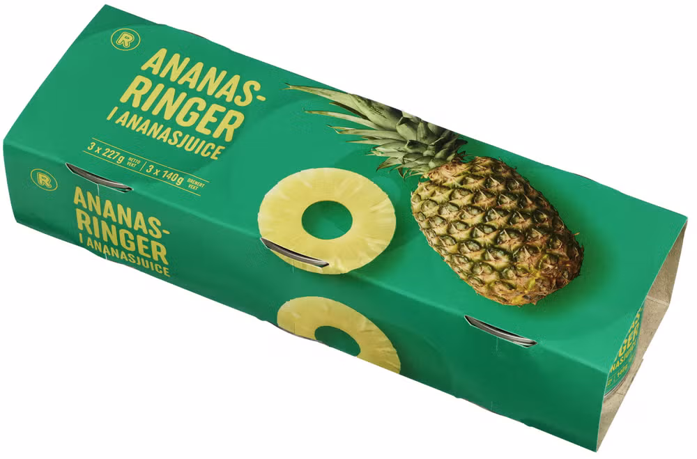 Ananasringer 3pk, 681 g