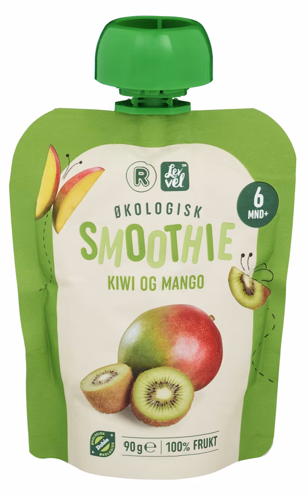 Smoothie med Kiwi & Mango Fra 6 mnd, Økologisk, 90 g