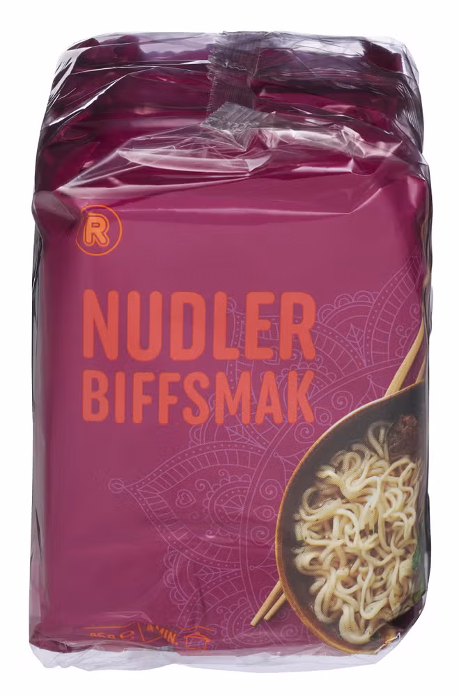 Nudler med biffsmak 5x85g, 425 g