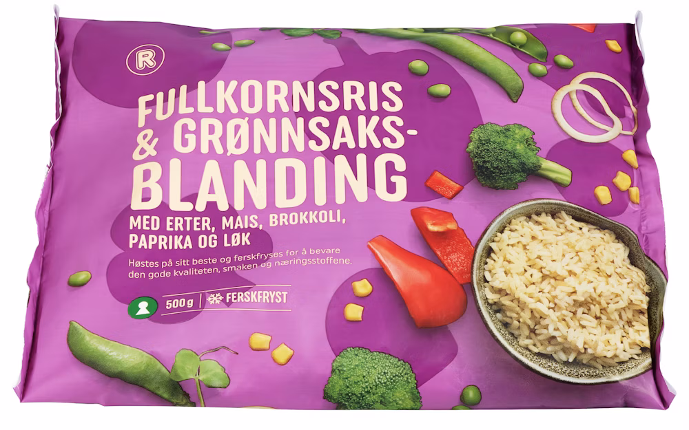 Fullkornsris & Grønnsaker 500 g