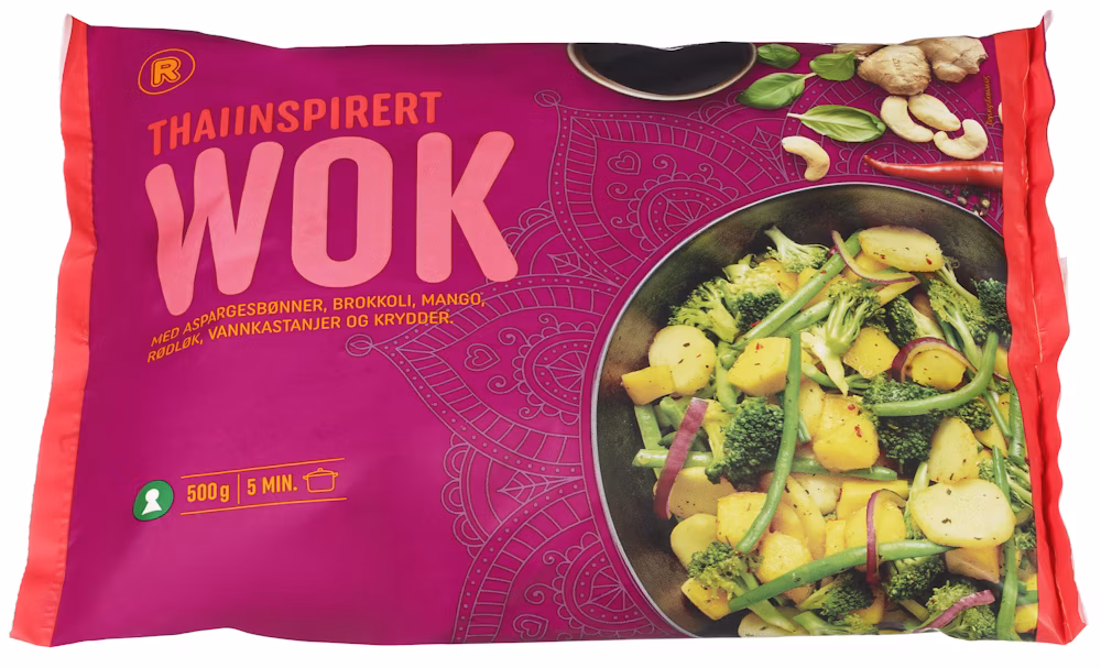 Thai-inspirert Wok 500 g