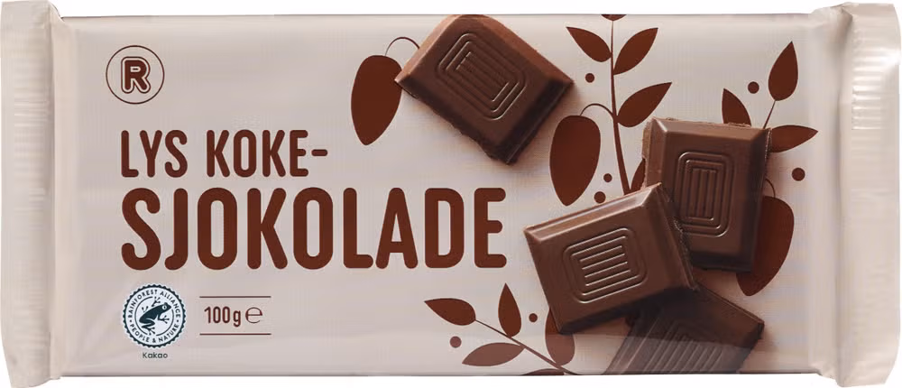 Kokesjokolade lys 100 g