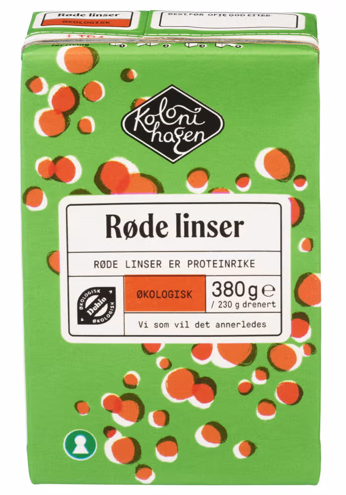 Røde linser Økologisk, 380 g