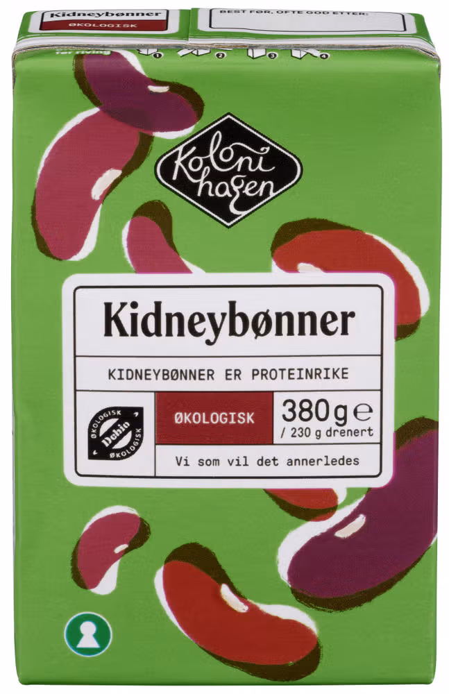 Kidneybønner Økologisk, 380 g