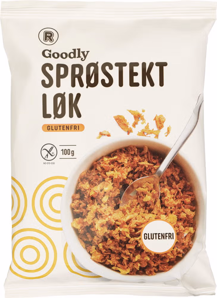 Glutenfri sprøstekt løk 100 g