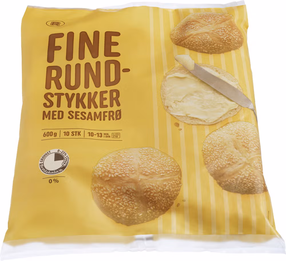 Prima Rundstykker 10 x 60g, 600 g