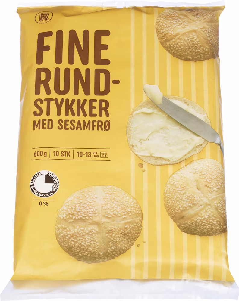 Prima Rundstykker 10 x 60g, 600 g