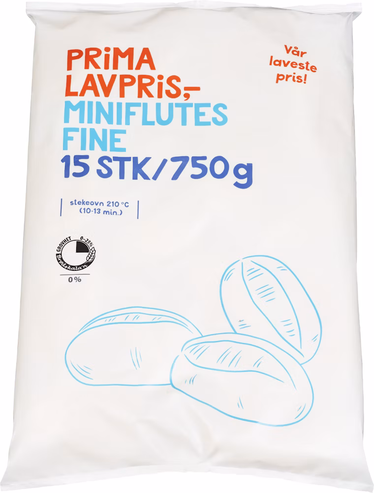 Miniflutes Fine 15 stk, 750 g