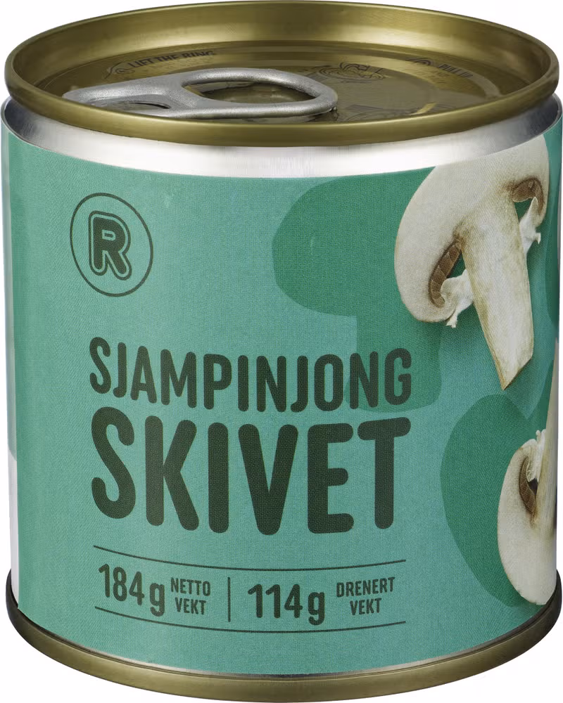 Sjampinjong Skivet, 184 g