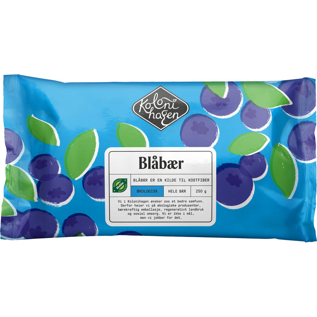 Blåbær Økologisk 250g Kolonihagen
