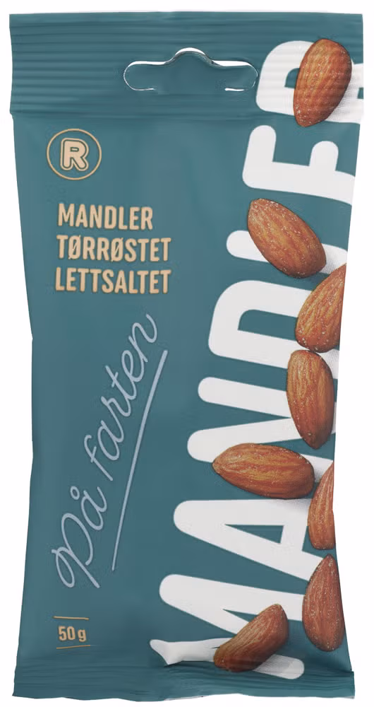 Mandler Saltet Og Ristet, 50 g