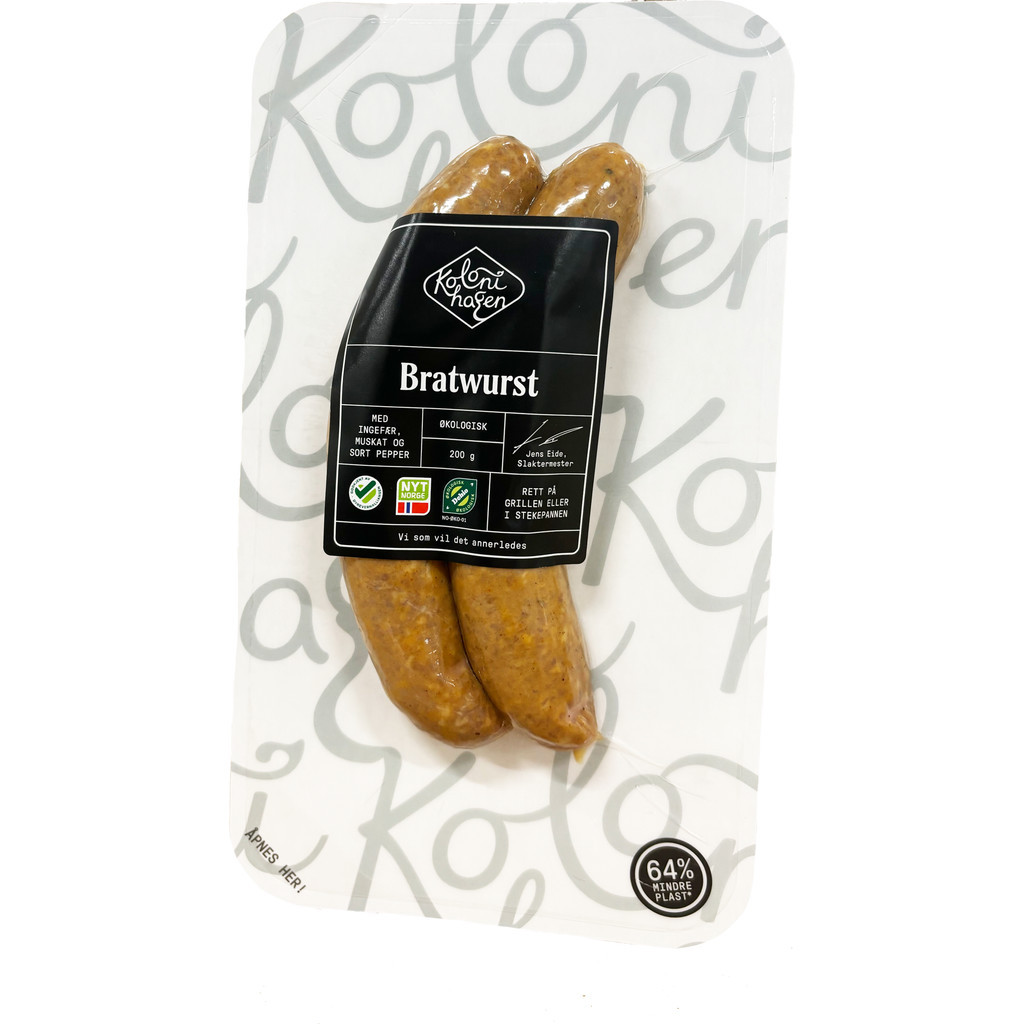 Bratwurst Økologisk 200g Kolonihagen