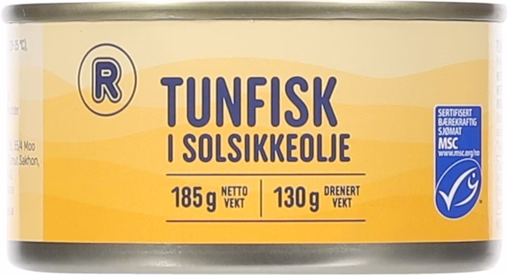 Tunfisk i Solsikkeolje MSC, 185 g
