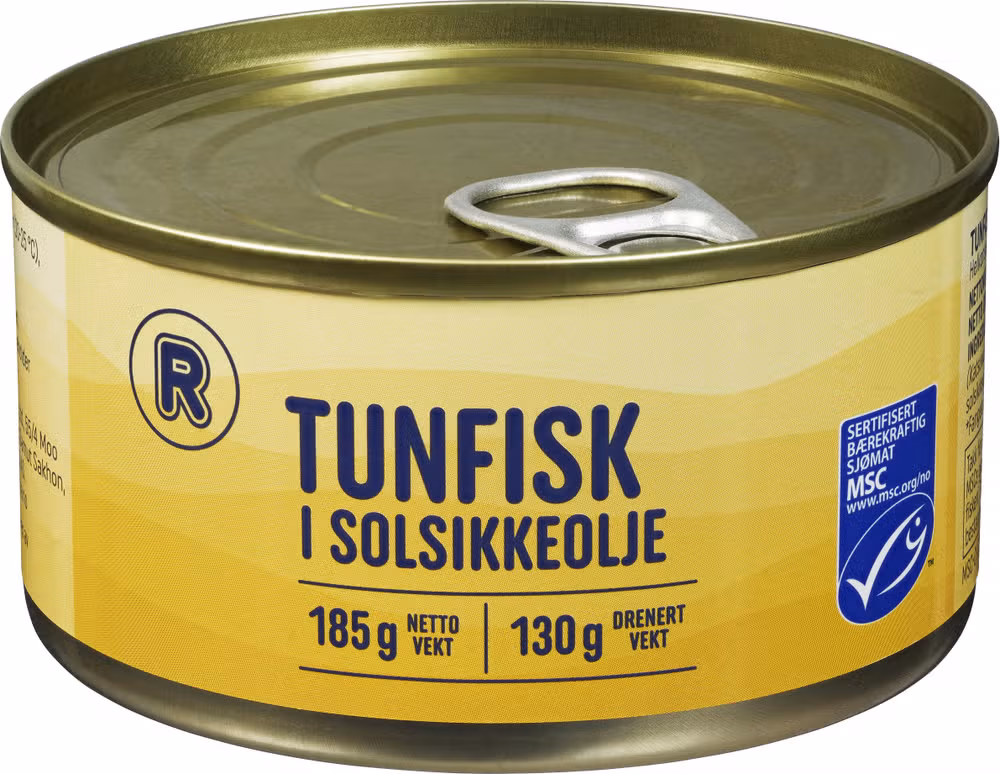 Tunfisk i solsikkeolje MSC, 185 g
