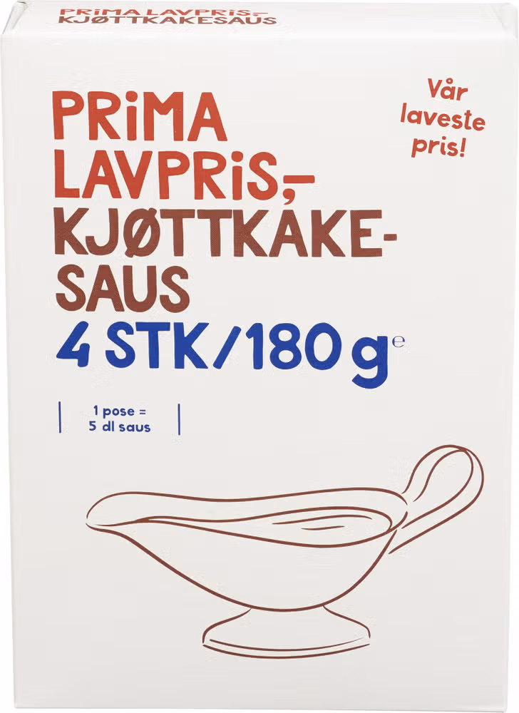 Kjøttkakesaus 4 stk