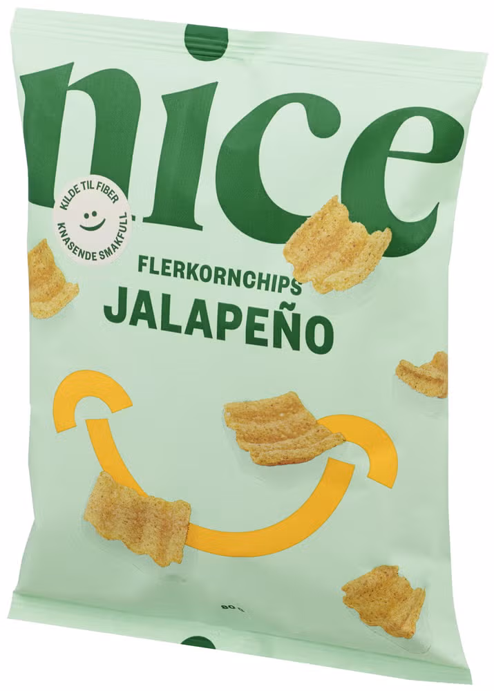 Nice Flerkornchips Jalapeño 80 g