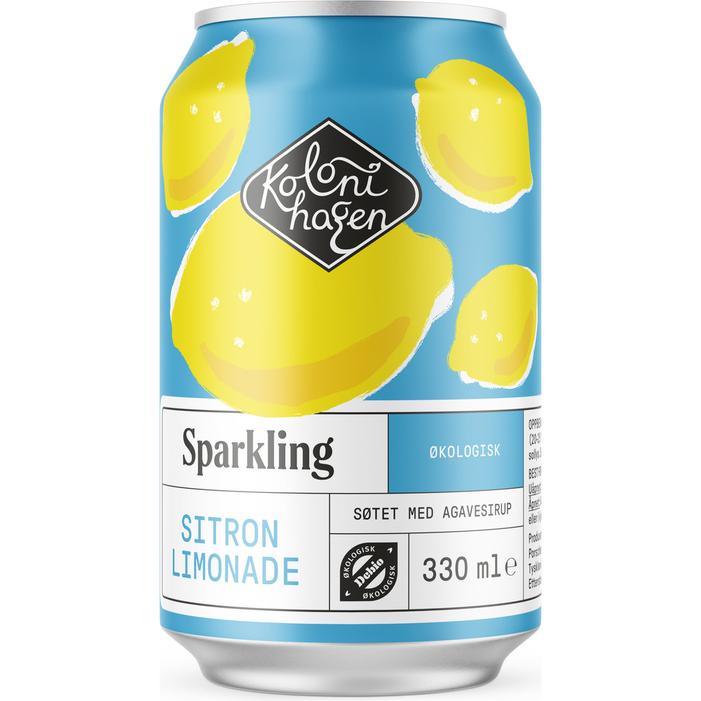 Sparkling sitron Økologisk 330ml Kolonihagen