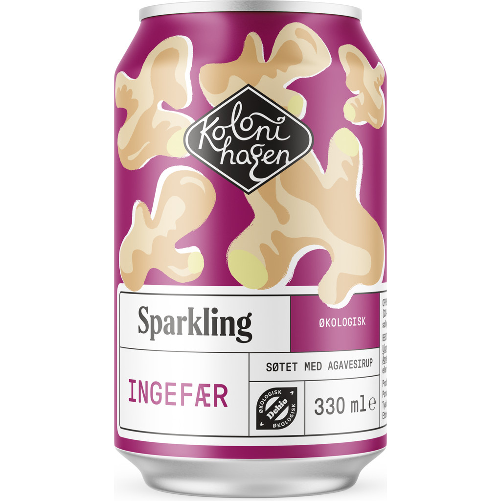 Sparkling ingefær Økologisk 330ml Kolonihagen
