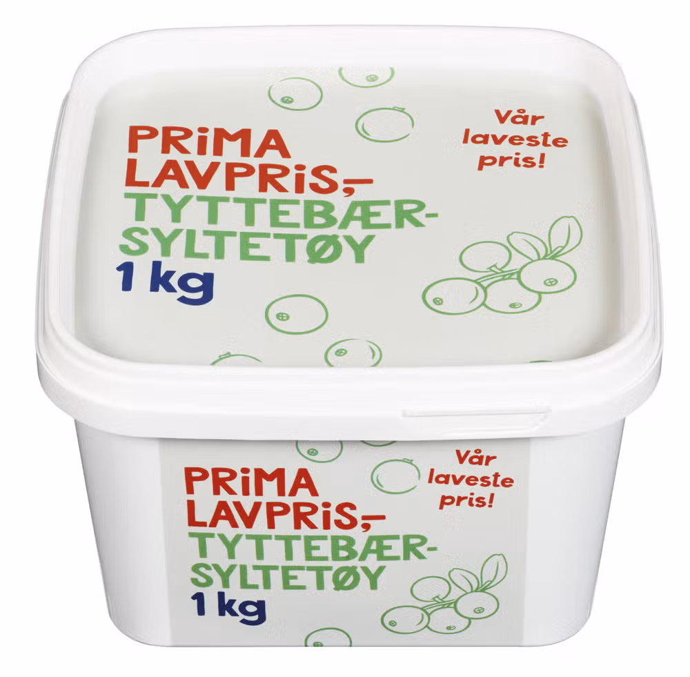 Tyttebærsyltetøy 1 kg